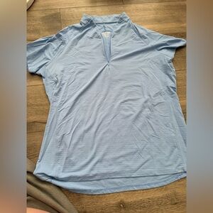 Dover Light Blue Short Sleeve Top
